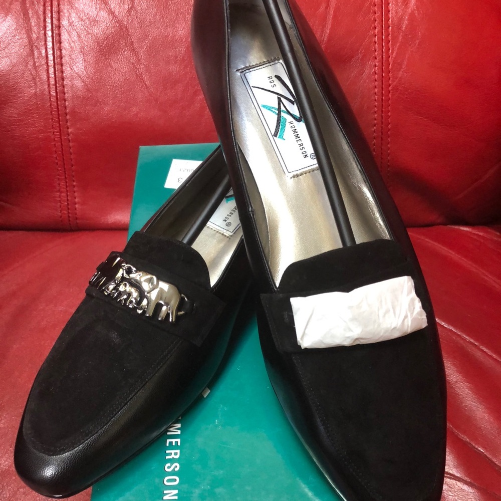 Ros Hommerson Trish Back/Pewter Loafers Sz 12M New